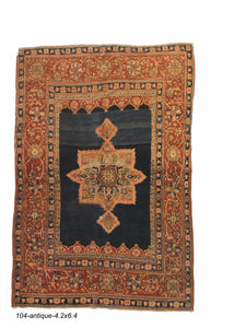 Antique Persian Mohtasham Rug