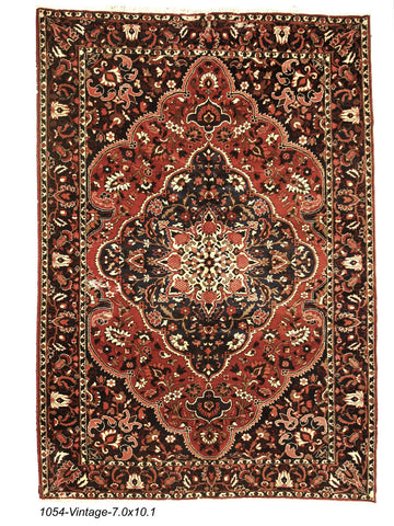 Vintage Persian Bakhtiari Rug