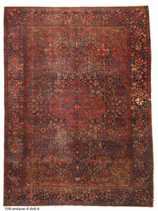 Antique Persian Farahan Rug