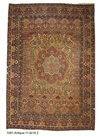 Antique Persian Kerman Rug