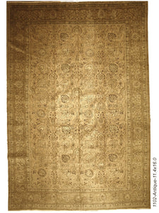 Carmel Wool Antique Tabriz Rug - Woven Passion Rugs