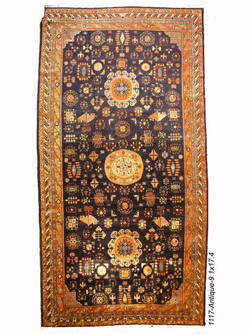 Antique Persian Khotan Rug