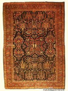 Antique Persian Farahan Rug