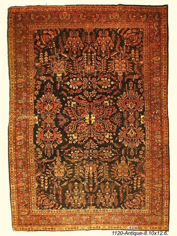 Antique Persian Farahan Rug