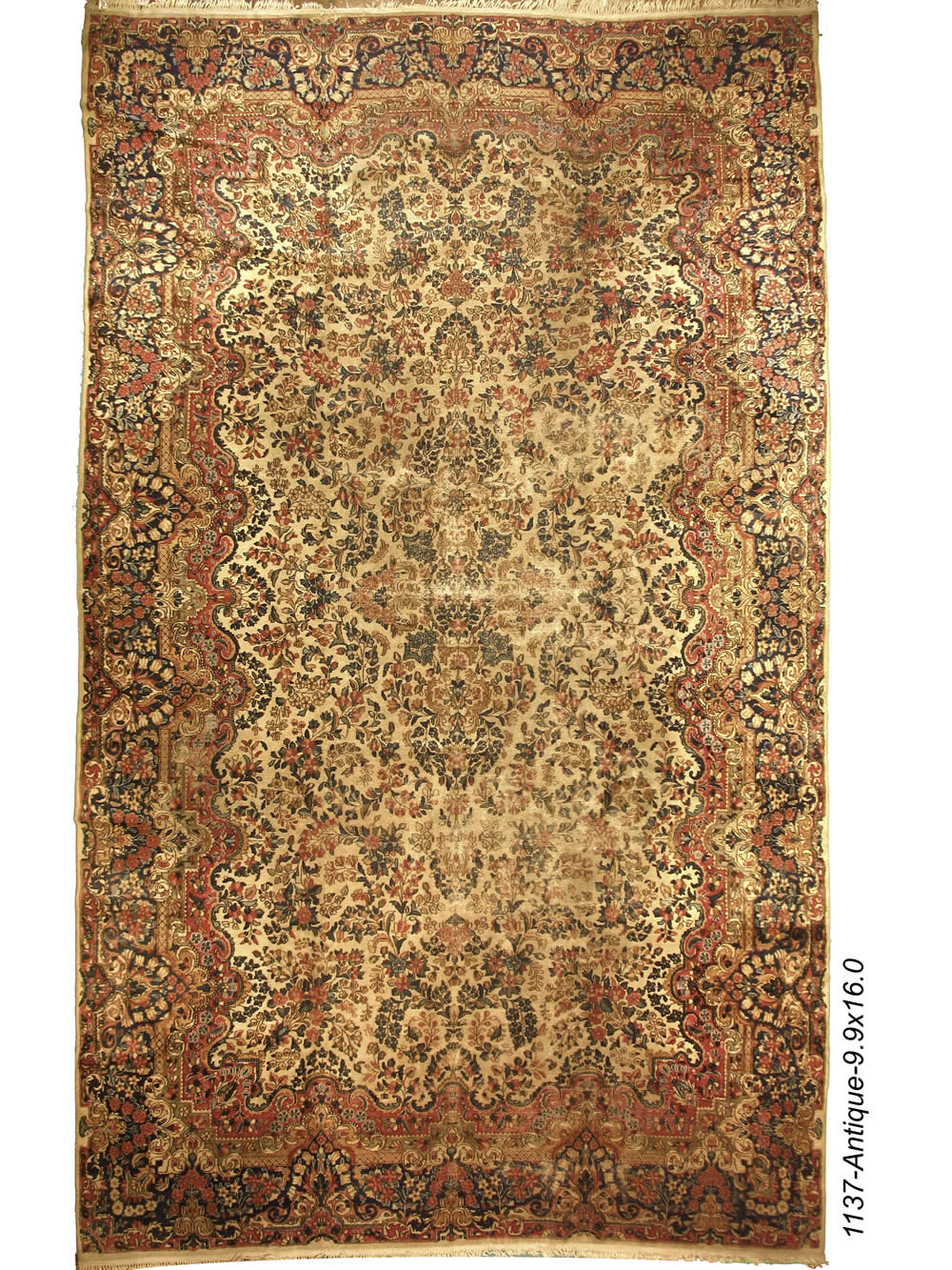 Vintage Persian Kerman Kilim Rug - Woven Passion Rugs