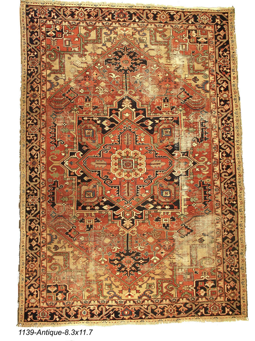 Antique Persian Heriz Rug - Woven Passion Rugs