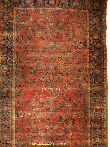 Antique Persian Sarouk Rug