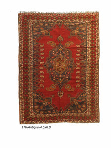 Antique Turkish Oushak Rug
