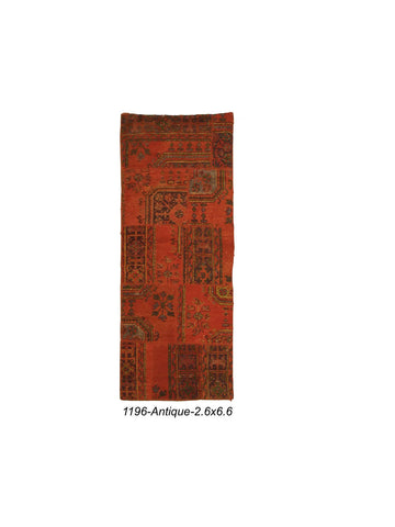 Red Antique Turkish Patchwork Kilim - Woven Passion Rugs