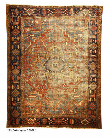 Antique Persian Heriz Rug