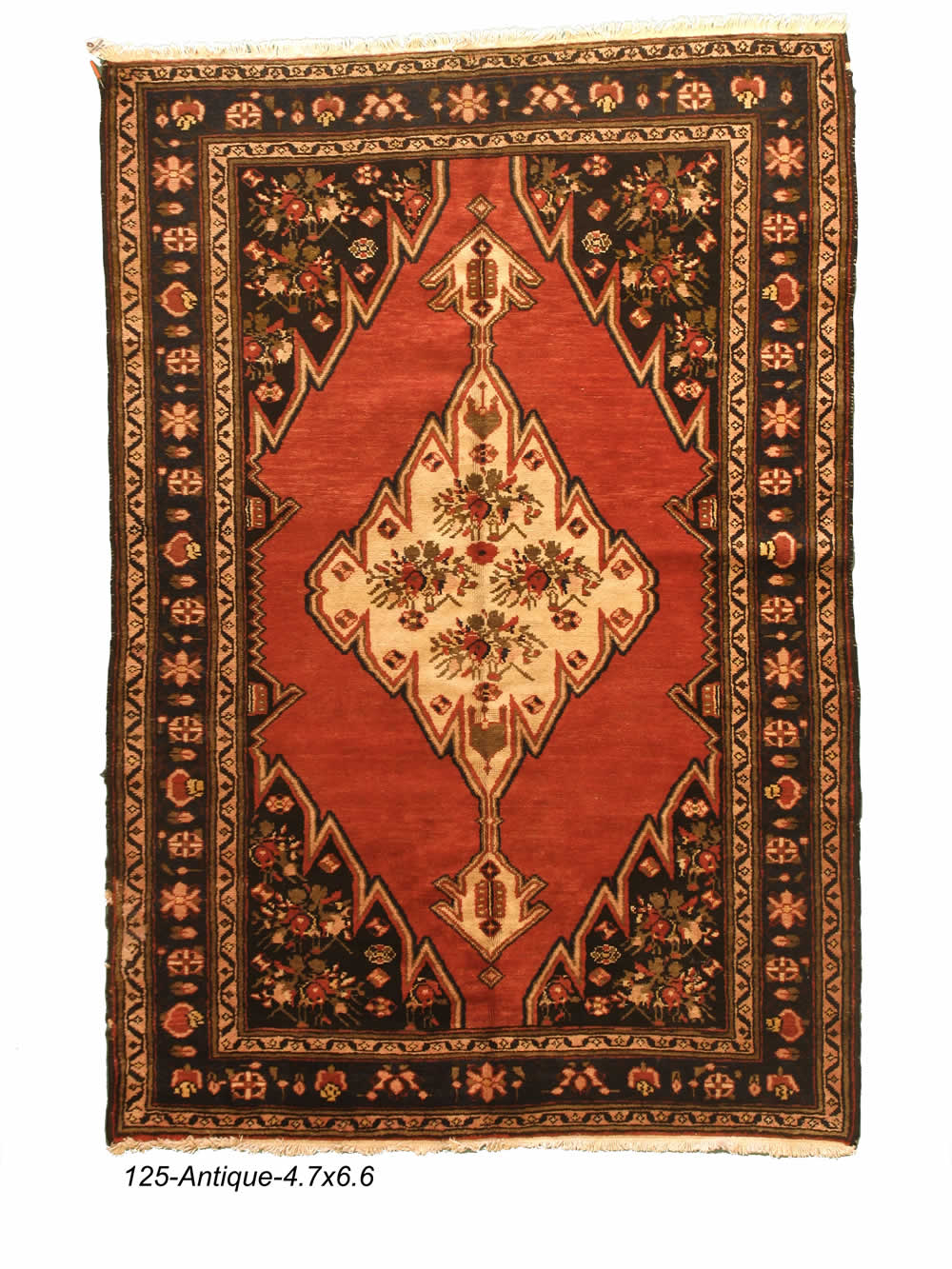 Antique Persian Mazlagan Rug