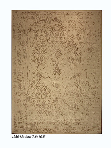 Ivory and Wool Modern Egyptian Rug