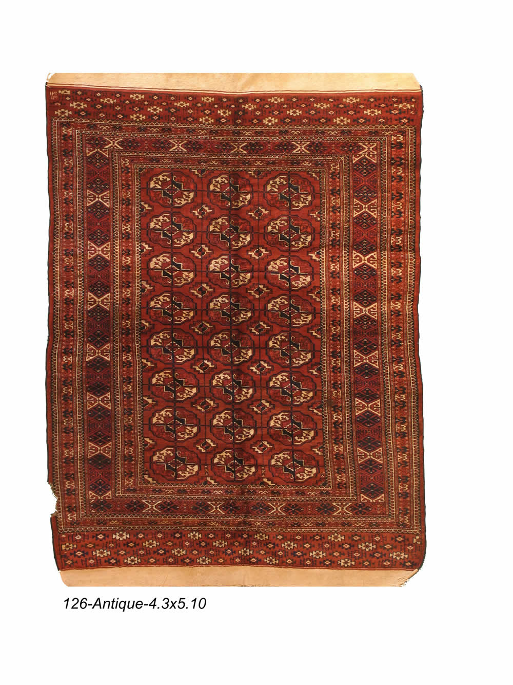 Antique Persian Turkmen Rug
