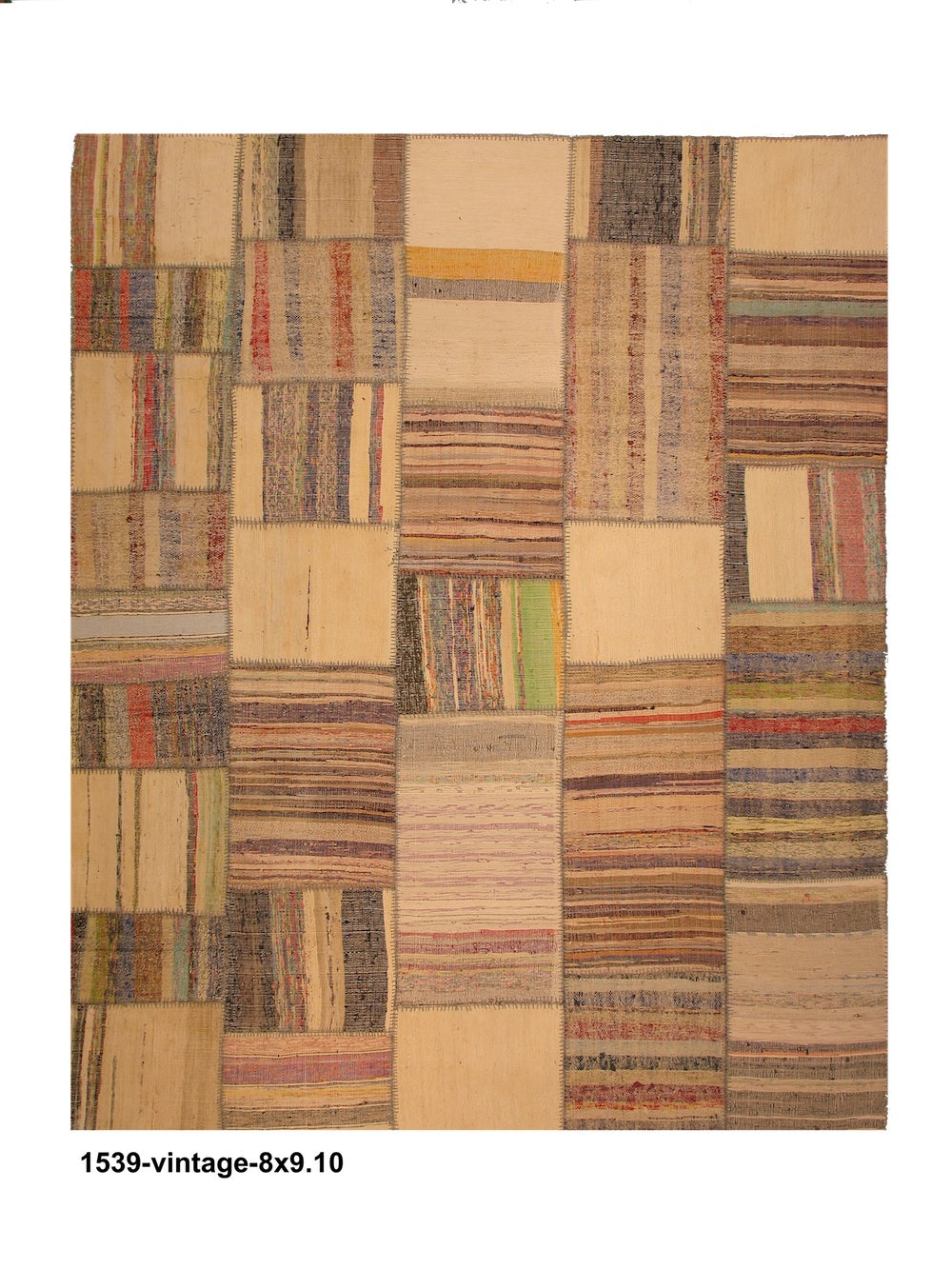 Vintage Turkish Patchwork Rug