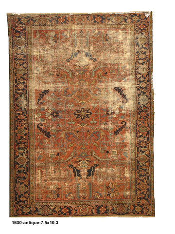 Antique Persian Heriz Rug