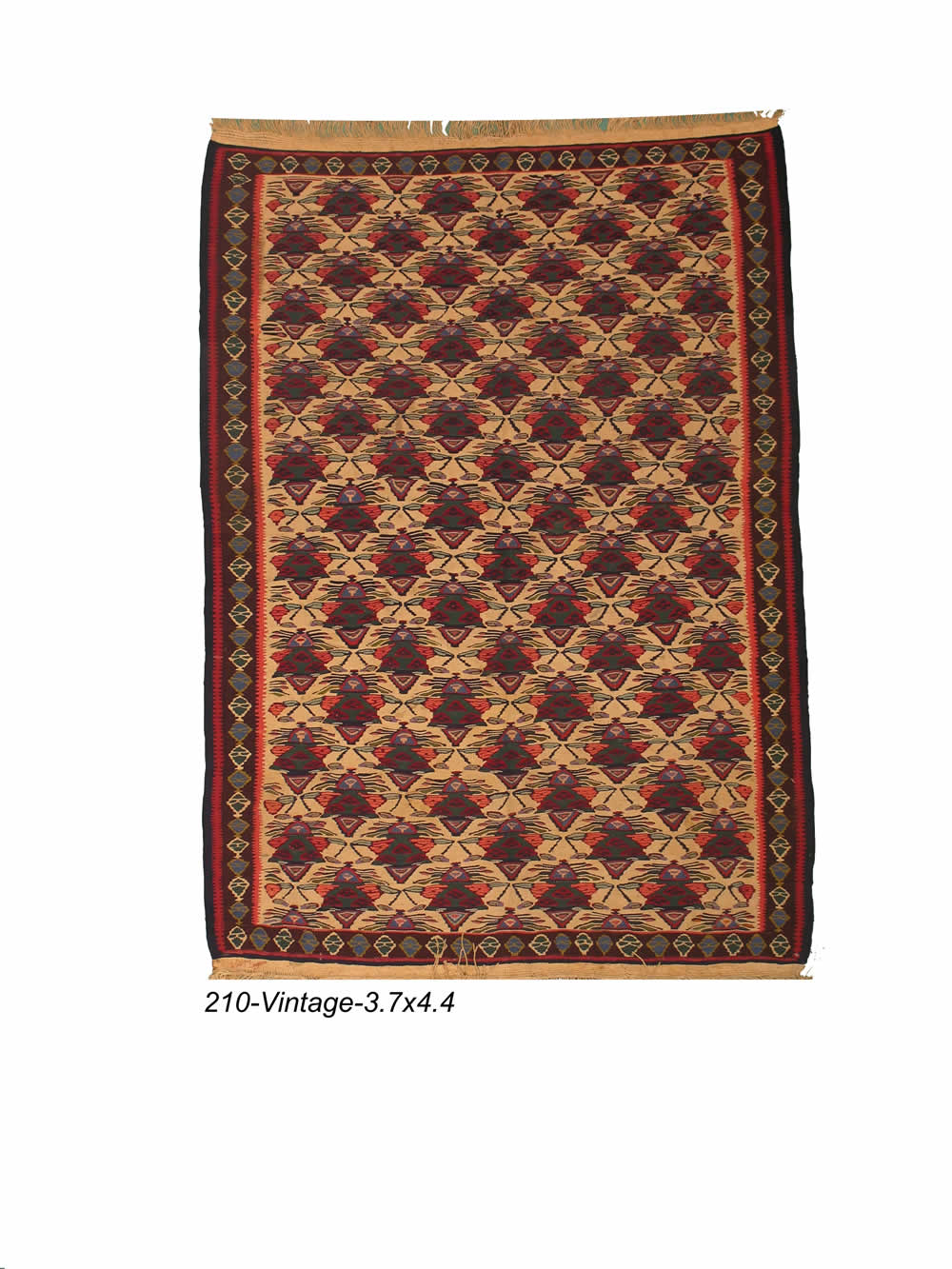 Vintage Persian Senneh Kilim
