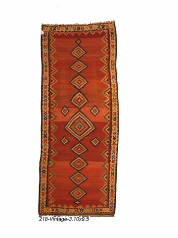 Vintage Persian Bakhtiari Kilim