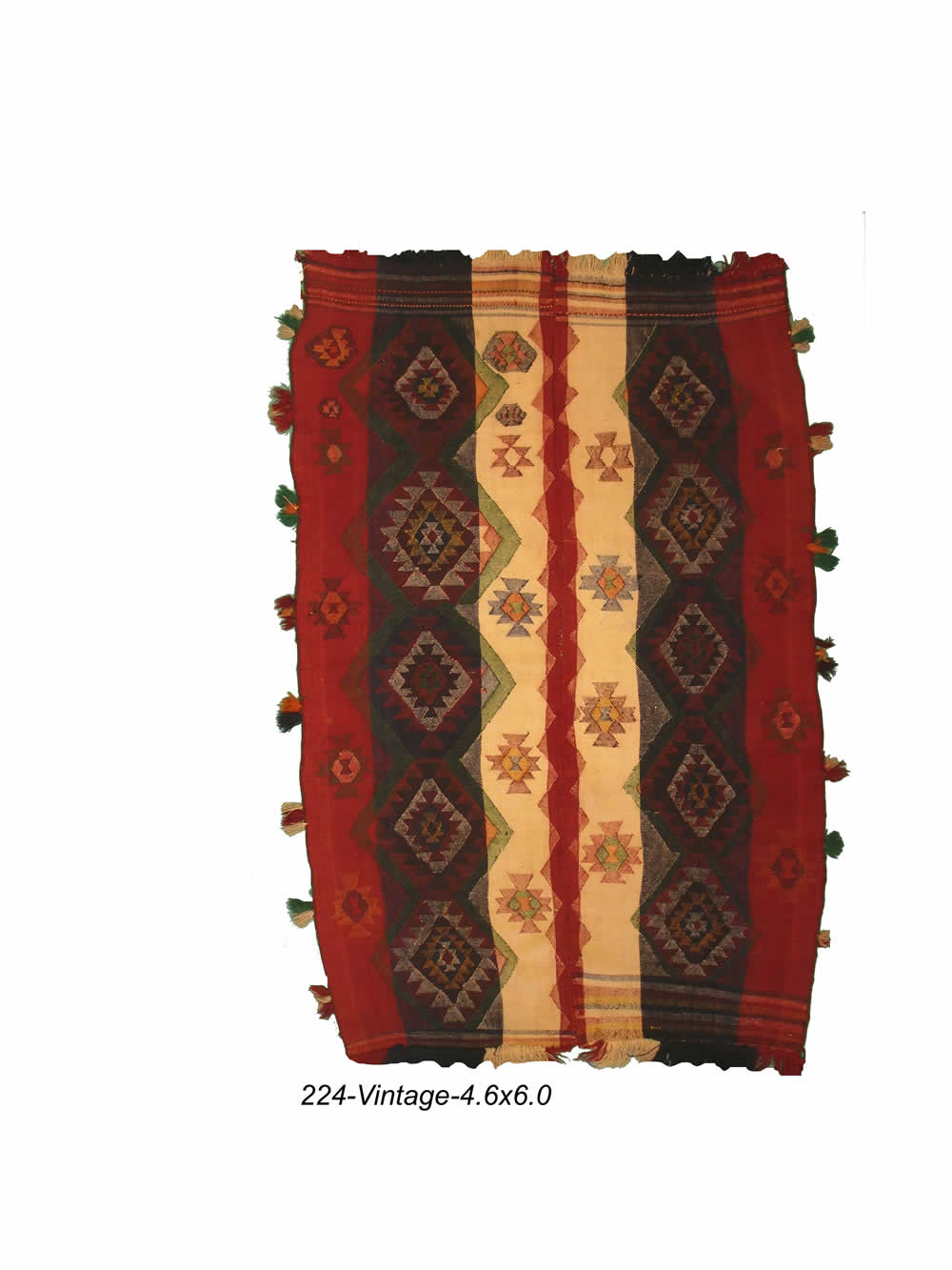 Vintage Persian Shiraz Kilim