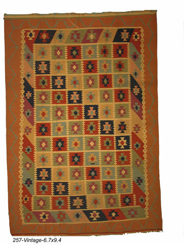 Vintage Bessarabian Turkish Kilim