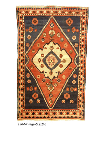 Vintage Persian Gabeh Rug