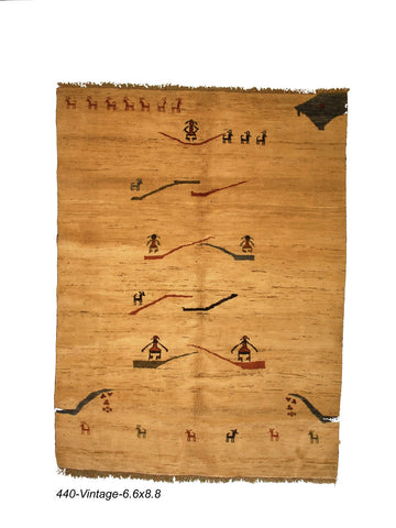 Vintage Persian Gabeh Rug