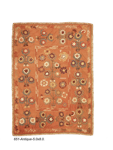 Antique Samarkand Suzani Rug