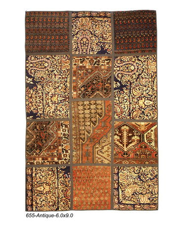 Antique Mixed Patchwork Rug