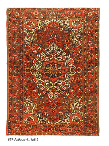 Antique Persian Bakhtiari Rug